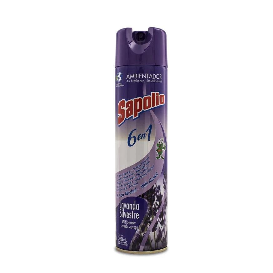 Ambientador sapolio spray 360 ml diversos aromas