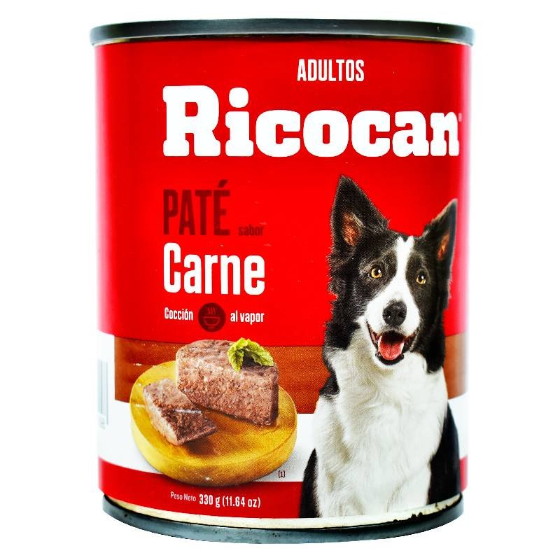 Enlatado RICOCAN comida para perro (carne y pate)